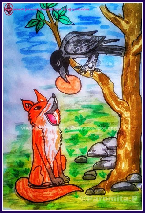 Hindistories Bedtimestories Panchatantra Stories Crows Drawing