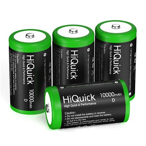 Hiquick Rechargeable D Batteries 4 Pack 10000Mah D Cell Battery Hiquick Rechargeable D Batteries 4 Pack 10000Mah D Cell Battery