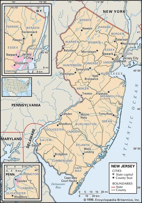 Historical Facts Of New Jersey Counties Guide Historical Facts Of New Jersey Counties Guide