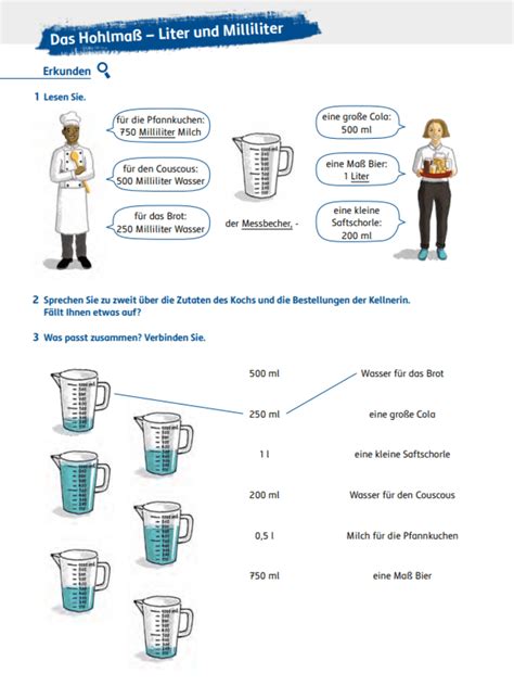 Hohlma E Liter Und Milliliter Online Lernen