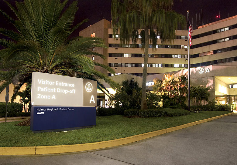 Holmes Regional Exterior Signage Damia Design