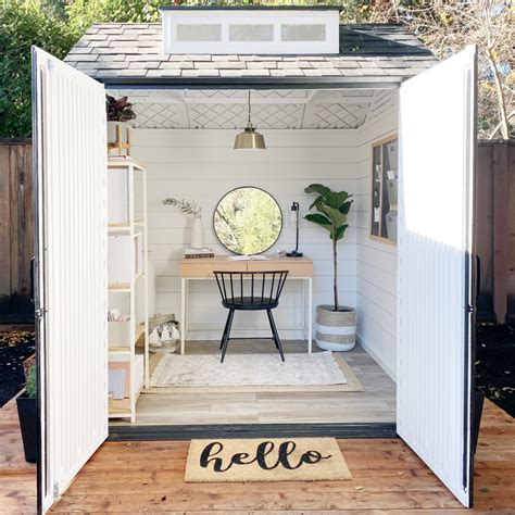 Home Office Shed Transformation The Home Depot Home Office Shed Transformation The Home Depot