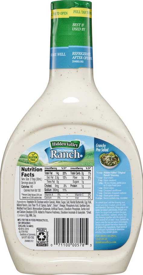 Homemade Hidden Valley Ranch Dressing Nutrition Facts Besto Blog Homemade Hidden Valley Ranch Dressing Nutrition Facts Besto Blog