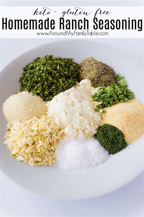 Homemade Ranch Seasoning Powder Around My Family Table