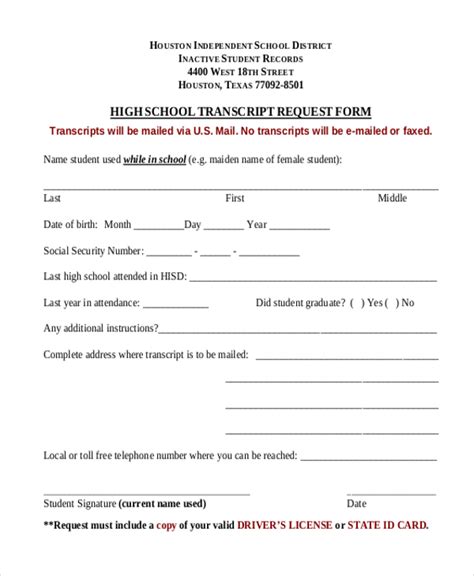 Homestead Senior High School Transcript Request Parchment