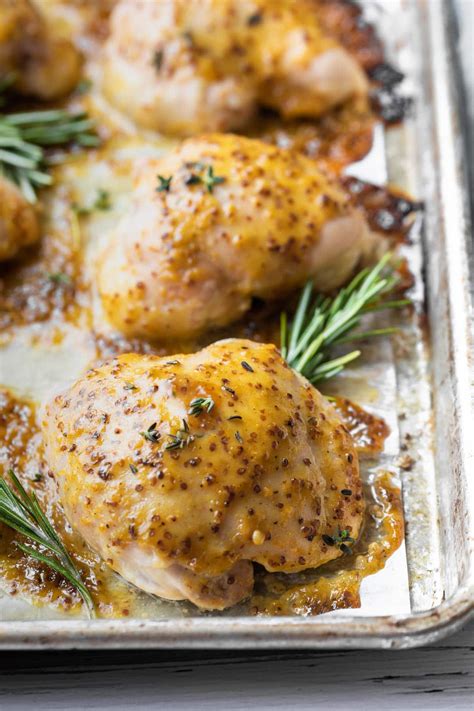 Honey Mustard Chicken Thighs In Oven At Terrance Mitchell Blog