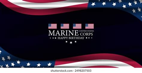 Honoring Heroes United States Marine Corps Stock Illustration