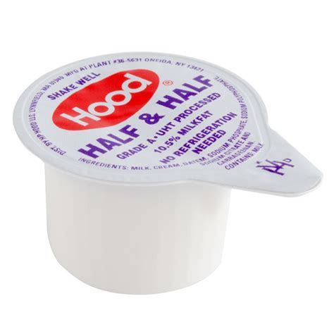 Hood Half Half Creamer Single Serve Cups 360 Case