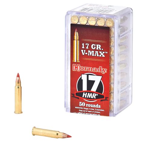 Hornady 17 Hmr Ammunition H83170 17 Grain V Max Case Of 2 000 Rounds