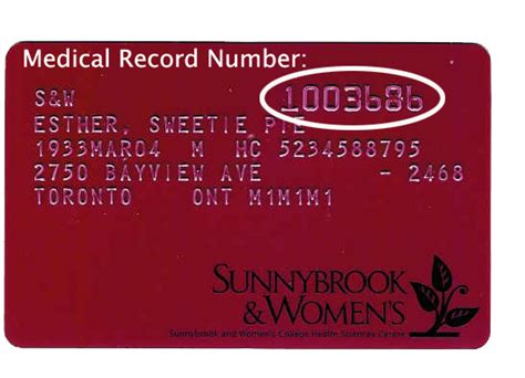 Hospital Record Number Hospital Identifier