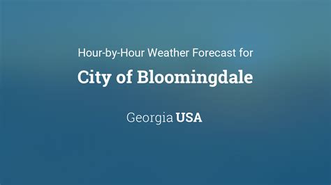 Hourly Forecast For City Of Hiawassee Georgia Usa