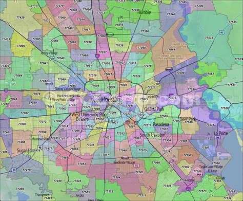 Houston Zip Code Map Printable