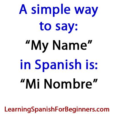 Easy Guide: How Do You Say My Name Is in Spanish