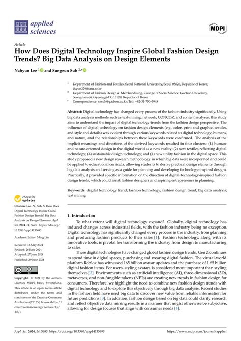 How Does Digital Technology Inspire Global Fashion Design Trends Big Data Analysis On Design Elements How Does Digital Technology Inspire Global Fashion Design Trends Big Data Analysis On Design Elements
