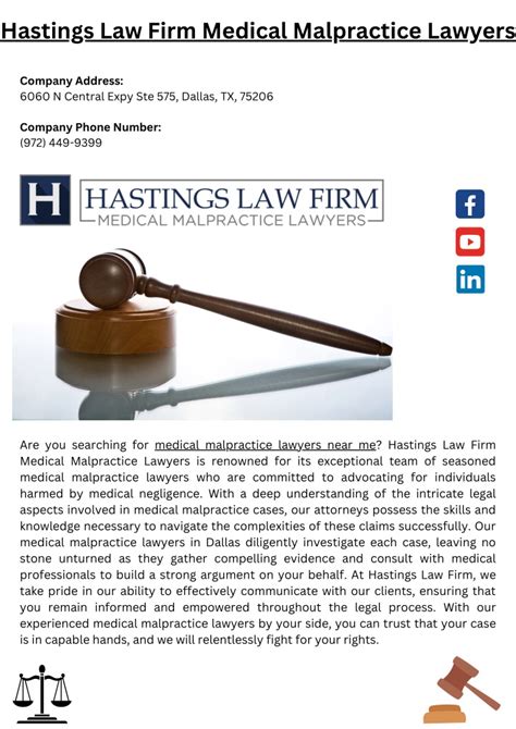 How Hastings Law Firm Medical Malpractice Lawyers Is Leading The Charge