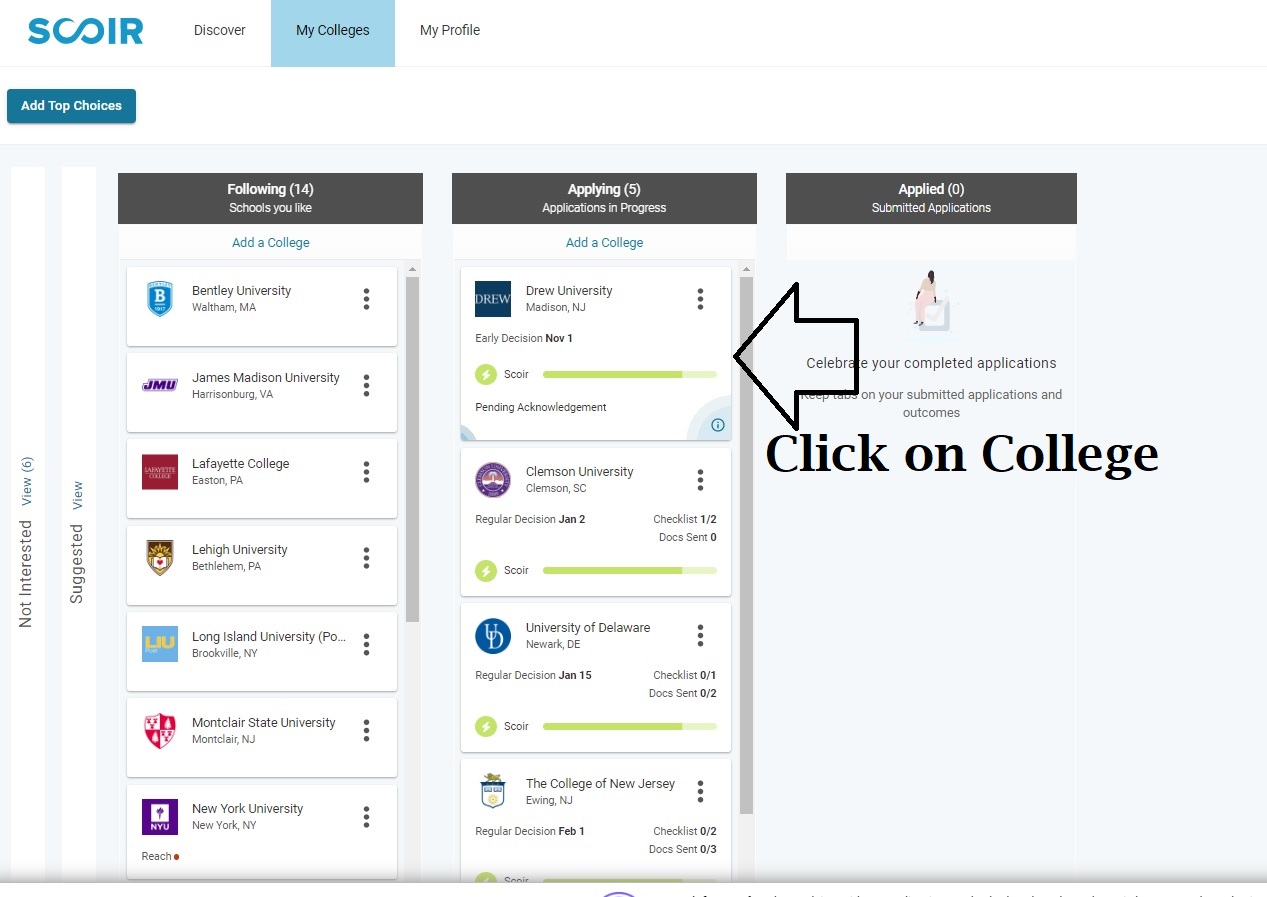 Letters for College Recommendations Needed