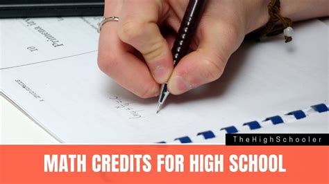 How Many Math Credits Are Required To Graduate In High School