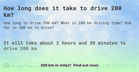 How Many Miles Are In 200 Kilometers A Quick Conversion Guide Accdis