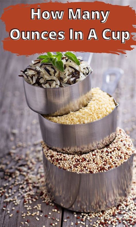 How Many Ounces In A Cup Healthier Steps