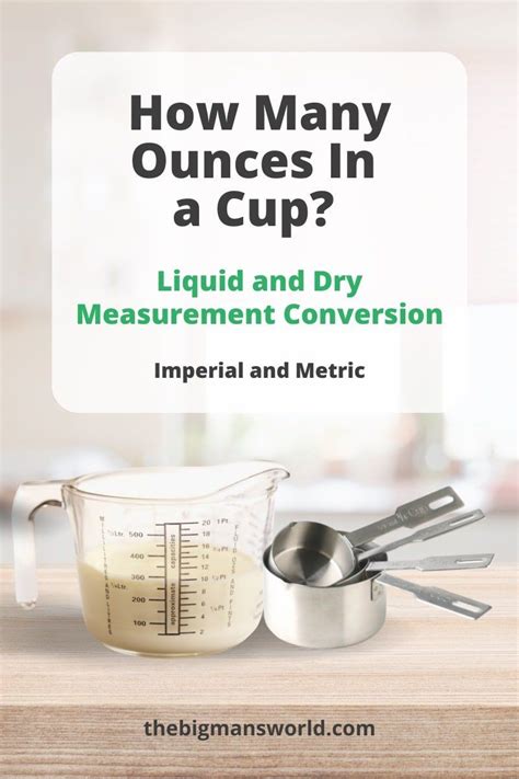 How Many Ounces In A Cup Liquid And Dry Measurements