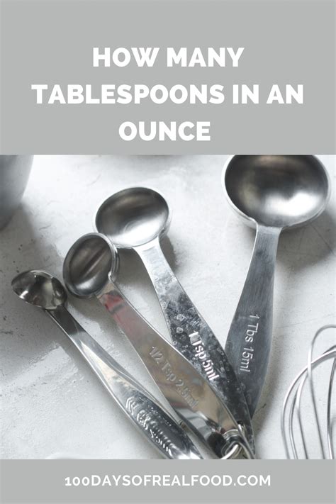 How Many Tablespoons In An Ounce