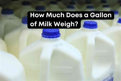 5 Milk Weight Facts