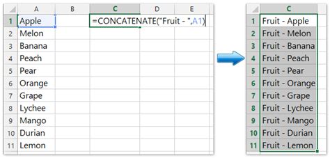 How To Add Prefix And Suffix In Excel Formula