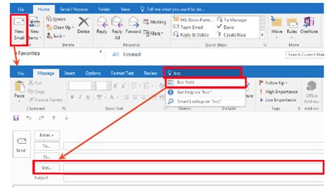 Blind Copy in Outlook