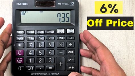 How To Calculate 6 Percent Off A Price On Calculator For Beginners