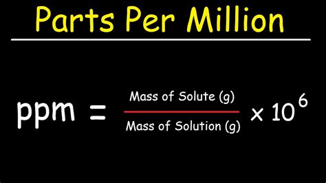 How To Calculate Ppm Chemistry Kjadash