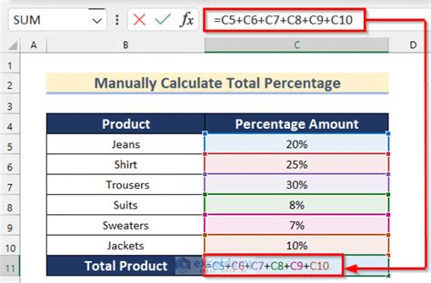 How To Calculate Total Percentage From Multiple Percentages In Excel How To Calculate Total Percentage From Multiple Percentages In Excel
