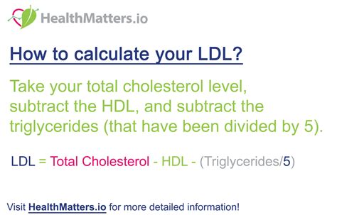 How To Calculate Your Ldl Cholesterol How To Calculate Your Ldl Cholesterol