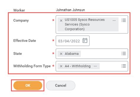 How To Change Your Tax Withholdings Discover Sysco Workday