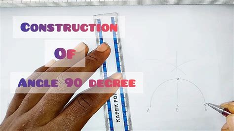 How To Construct Angle 90 Degree In Technical Drawing Basic Technology Youtube