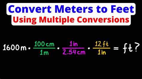How To Convert Meters To Feet Dimensional Analysis Youtube How To Convert Meters To Feet Dimensional Analysis Youtube