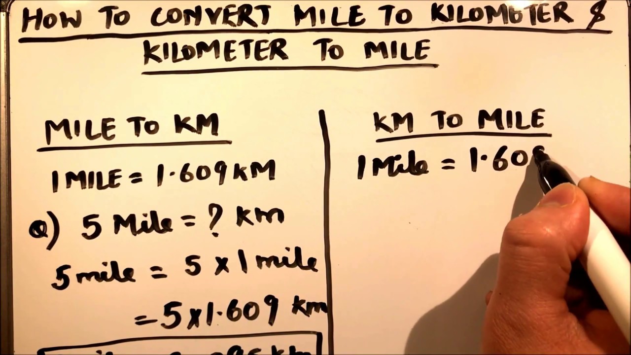 How To Convert Miles Into Kilometres Vice Versa Factor Label Method