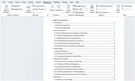 How To Create A Table Of Contents In Microsoft Word Simple Guide