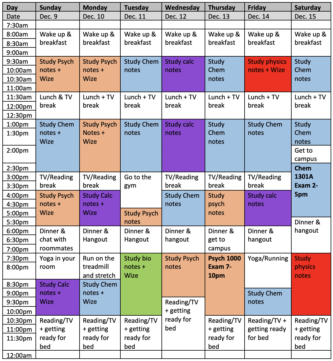 How To Create An Effective Study Schedule Wizeprep Blog