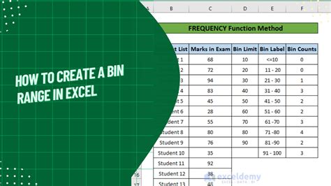 How To Create Bins In Excel