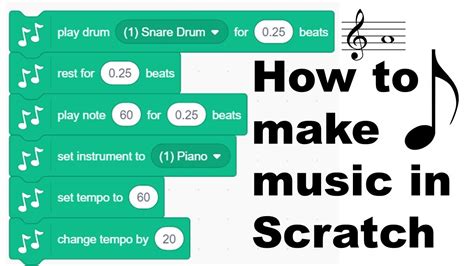 How To Create Music In Scratch And Add Music