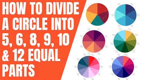How To Divide A Circle In To 5 6 7 8 10 12 Equal Parts Pa Academy