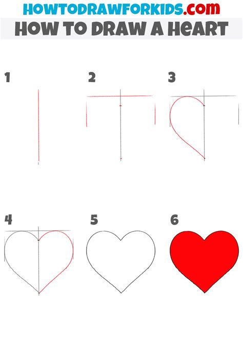 How To Draw A Heart Step By Step For Kids How To Draw A Heart Step By Step For Kids