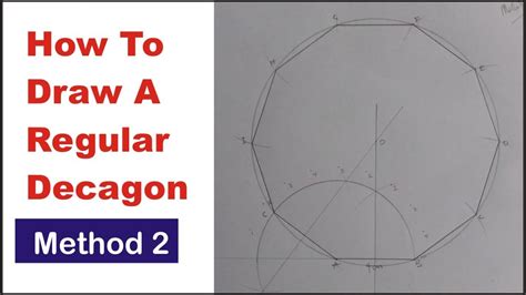 How To Draw A Regular Decagon Knowing The Length Of Its Side Youtube