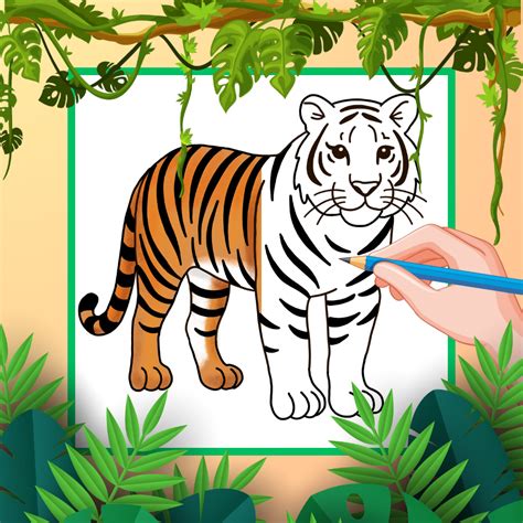 How To Draw A Tiger A Step By Step Guide From Mimi Panda How To Mimi Panda