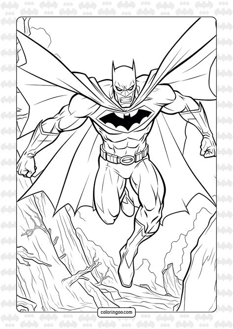 How To Draw Batman Coloring Pages
