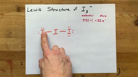 How To Draw The Lewis Structure Of I3 Youtube