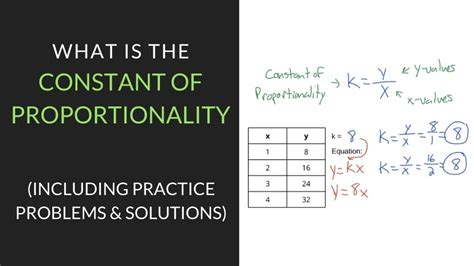 Mastering the Constant of Proportionality: Simple Steps to Uncover Its Secrets