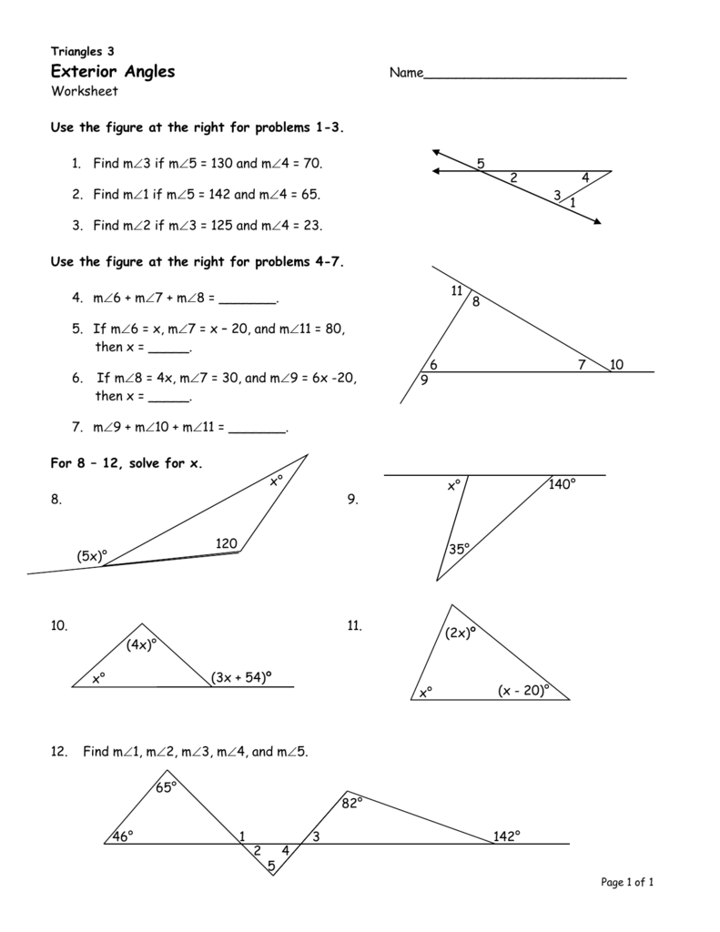 How To Find Exterior Angles Of Triangles