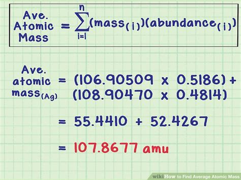 How To Find The Average Atomic Mass