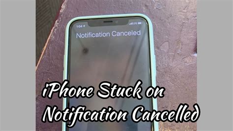 How To Fix Iphone Stuck On Notification Cancelled After Ios Update How To Fix Iphone Stuck On Notification Cancelled After Ios Update